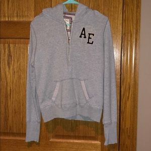 American Eagle quarter-zip vintage sweatshirt.